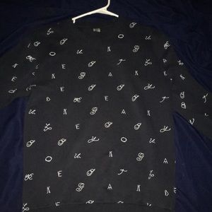 HnM Letter Calligraphy long sleeve.